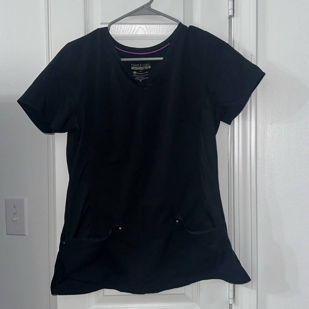 Black Healing Hands scrub top
